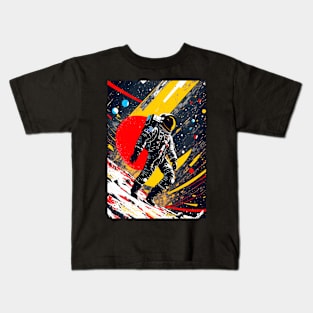 A Cosmic Journey of Flamboyant Colors Kids T-Shirt